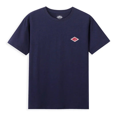 2025 Exported To Japan Orders Classic Embroidery Fashion Solid Simple Loose Short Sleeve Cotton Couple T-shirt Men/Women Top