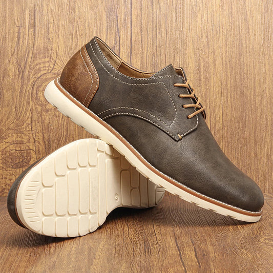 Casual shoes men fashion comfortable leather loafer men
