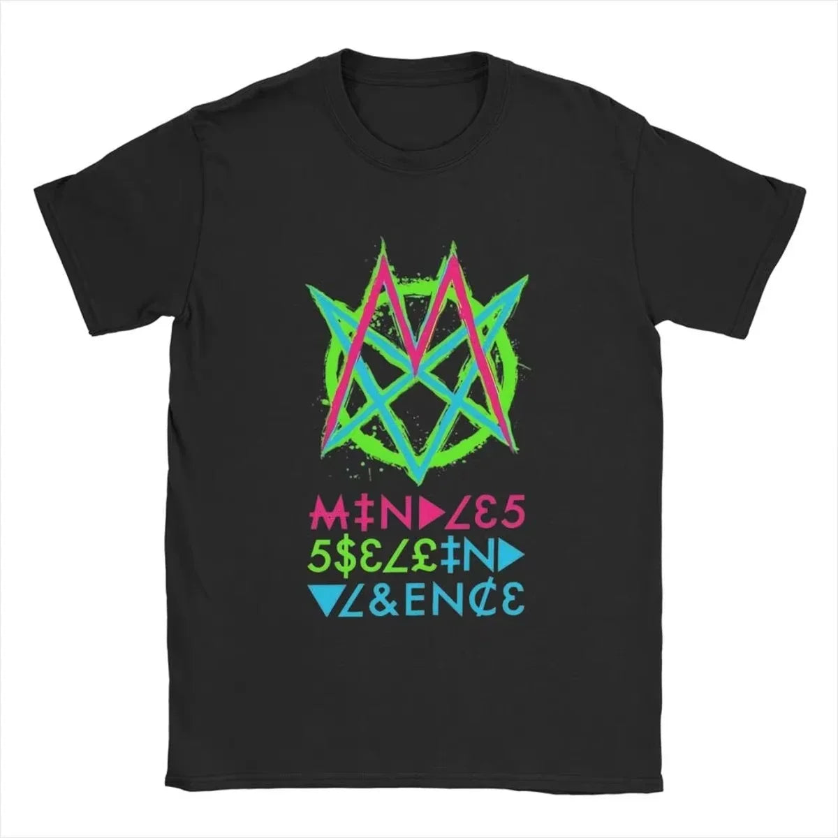 2025 Vintage Mindless Self Indulgence Idol T-Shirt Men Crewneck Cotton T Shirt Punk Band Music Short Sleeve Tee Summer Tops