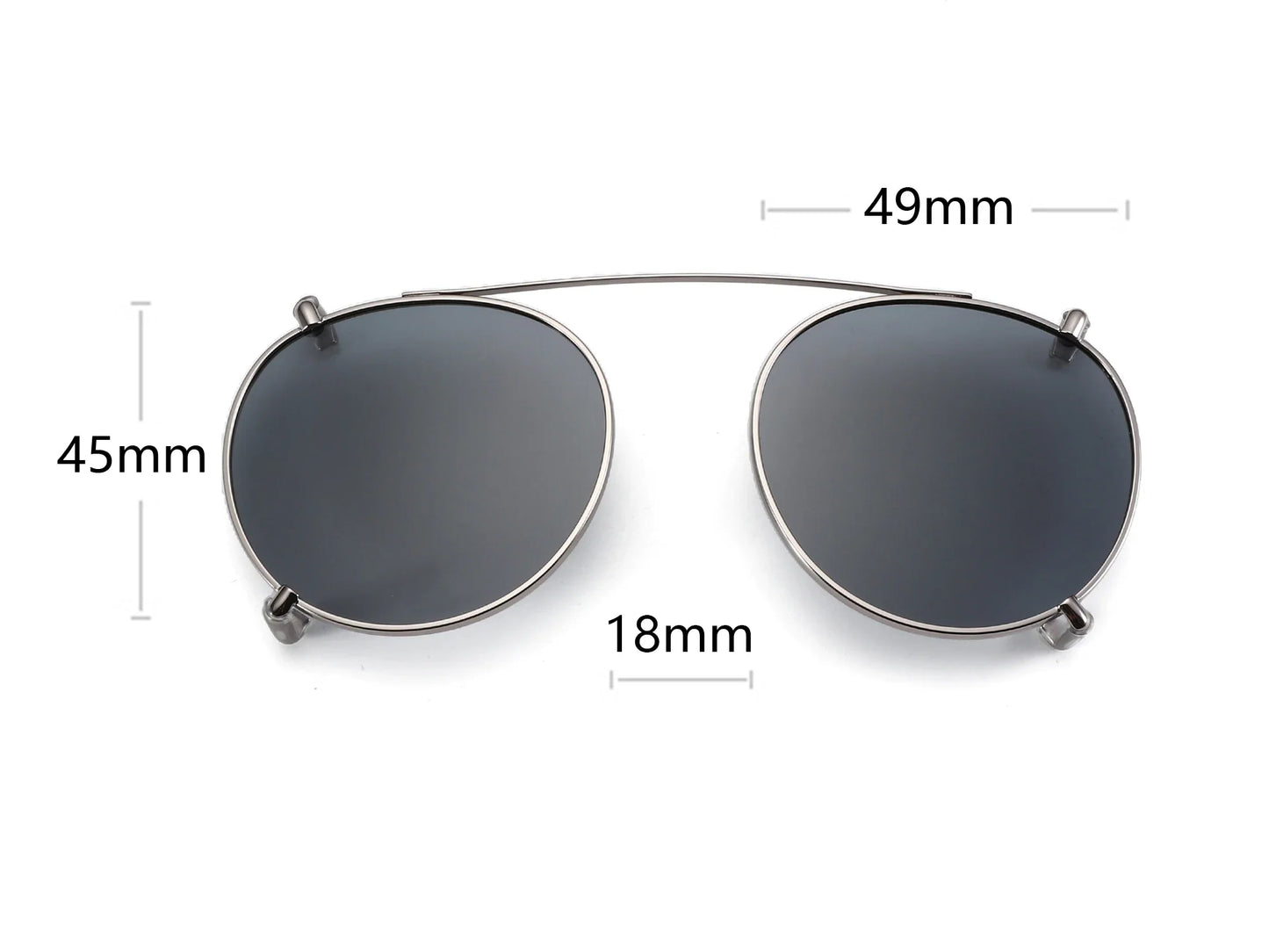 Steampunk Style Clip On Sunglasses for Men Women Anti Blue Light Glasses+Polarized Clip Fashion/Retro Computer Eyewear