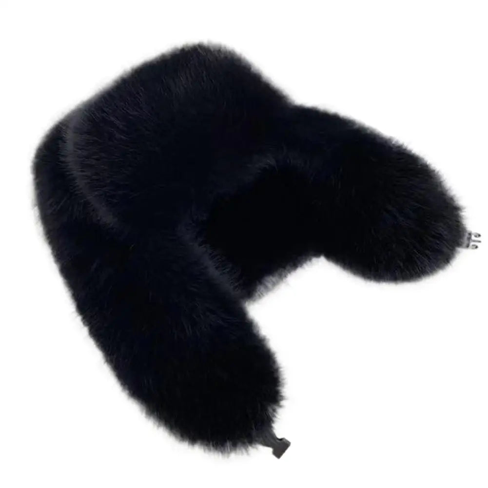 Faux Fur Bomber Hat Or Women And Men Windproof Warm Earmuffs Windproof Earflap Cap Thickened Russian Caps Ear Protection Hats