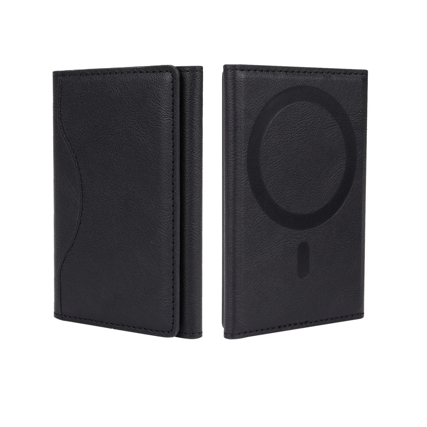 Trifold Magnetic Phone Wallet PU Leather Card Bag Magnetic Card Holder Wallet Storage for IPhone16 15 12 13 14 Pro Max Plus Mini