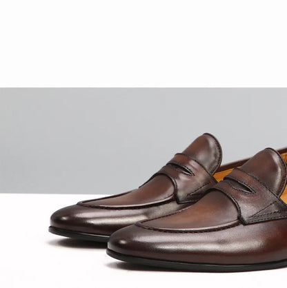 Italian Style Men's Loafers Tassel Genuine Suede Leather Comfortable Slip on Wedding Party Dress Shoes for Men Casual Shoes