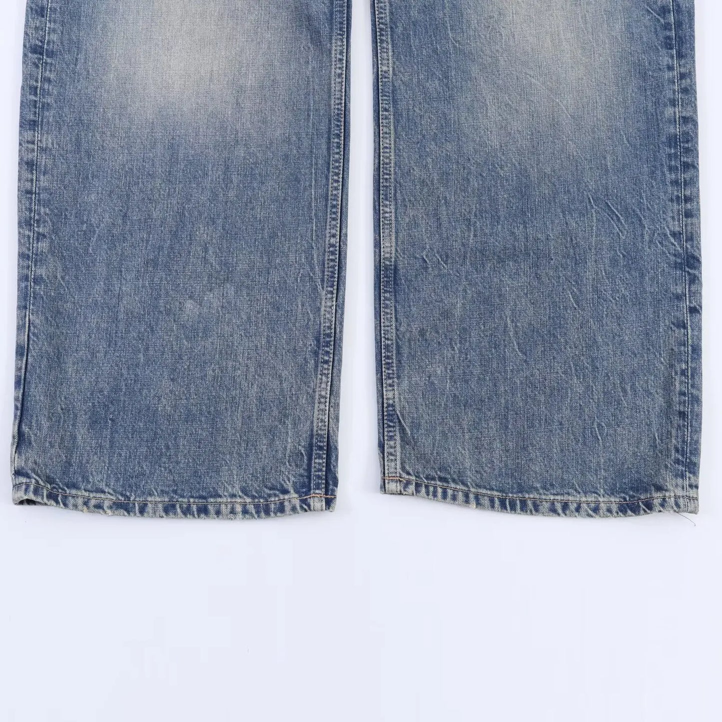 Casual Women Long Jeans Summer Female Chic Ripped Holes Denim Fashion Mid Waist Flanging Button Streetwear Pants Trousers