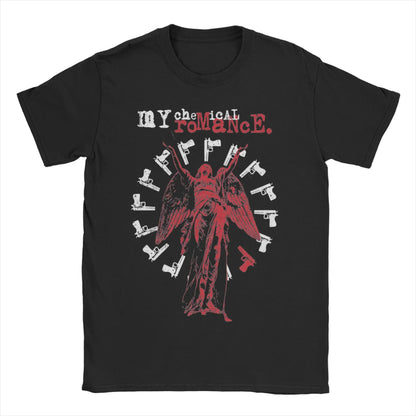 Men Women Mcr Band  Punk Rock T Shirt My Chemical Romance  100% Cotton Clothes Vintage Round Collar Tee Shirt Plus Size T-Shirt
