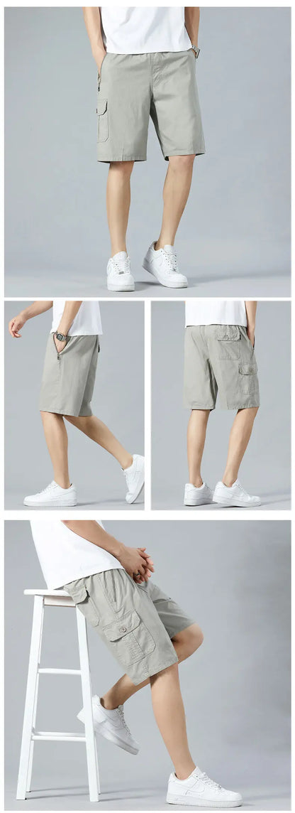 Men's Quick Dry Cotton Short Relaxed Fit Casual Sweat Shorts Joggers Big Size 6XL Man Beach Print Shorts Swimsuit