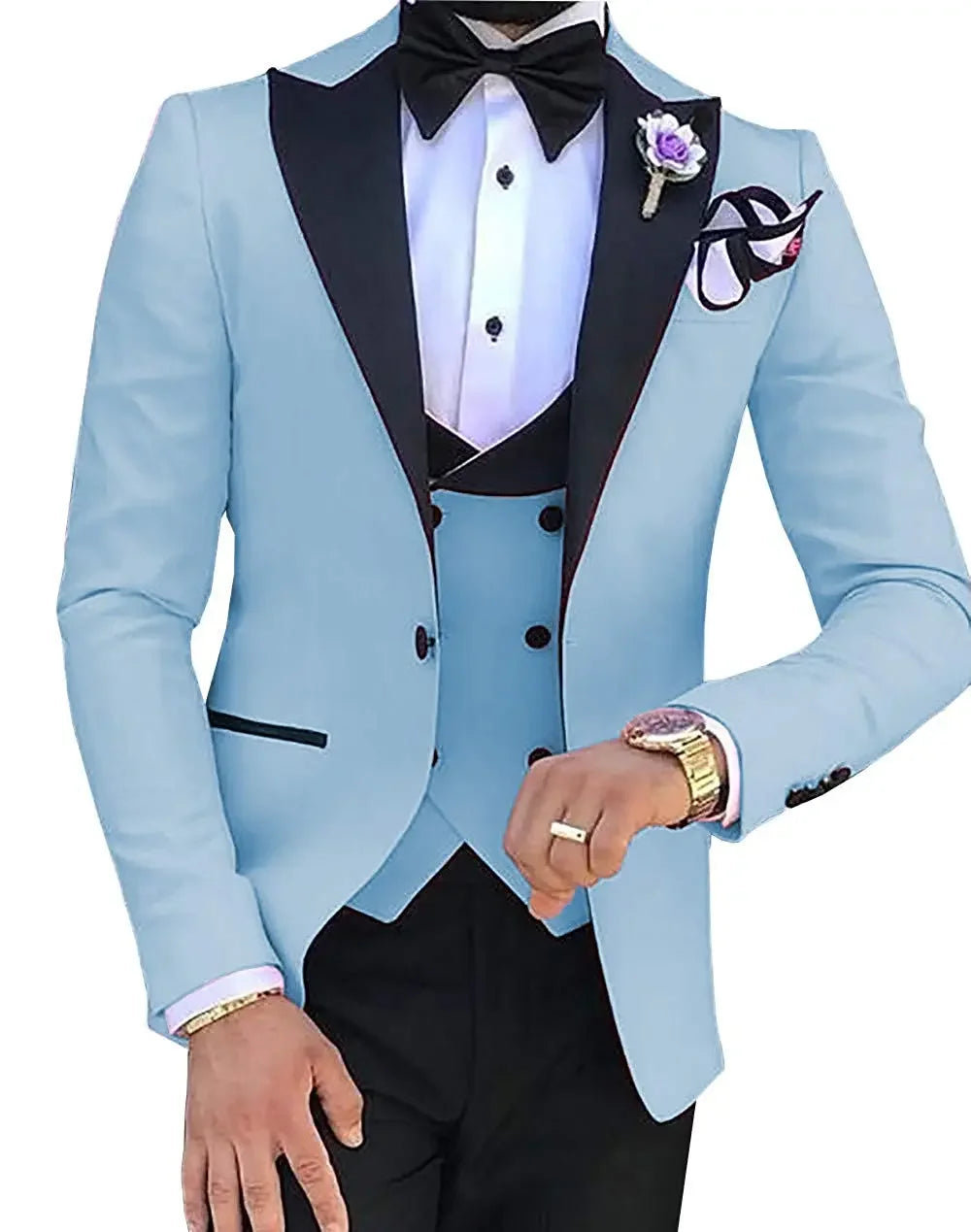 Custom Made Men Suits Terno Slim Groom Tuxedos Wedding Men Suits Terno Masculino (Jacket+Pant+Vest)