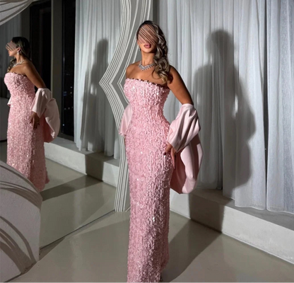 Lena Pink Prom Dresses 2025 Luxury Evening Dress Woman Bespoke Occasion Dresses for Special Occasions Fish Tail Ball Gown Dress