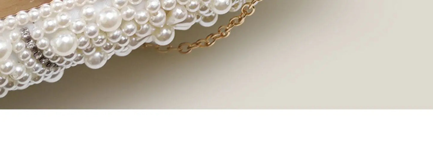 Pearl Clutch Bags Women Purse Ladies white Hand Bags Evening Bags for Party Wedding black Shoulder Bag Bolsa Feminina