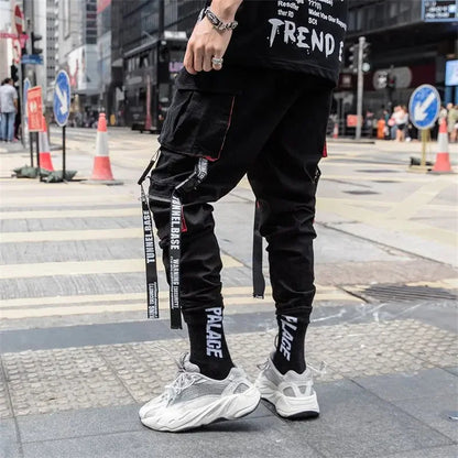 Mens Techwear Sweatpants Y2K Streetwear Jogging Pants Men Hip Hop Street Dance Casual Trousers Vintage Cargo Pant Pantalon Homme