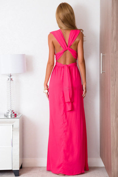 Sexy Women Multiway Wrap Convertible Boho Maxi Club Red Bandage Long Dress Party Bridesmaid Infinity Robe Longue Femme