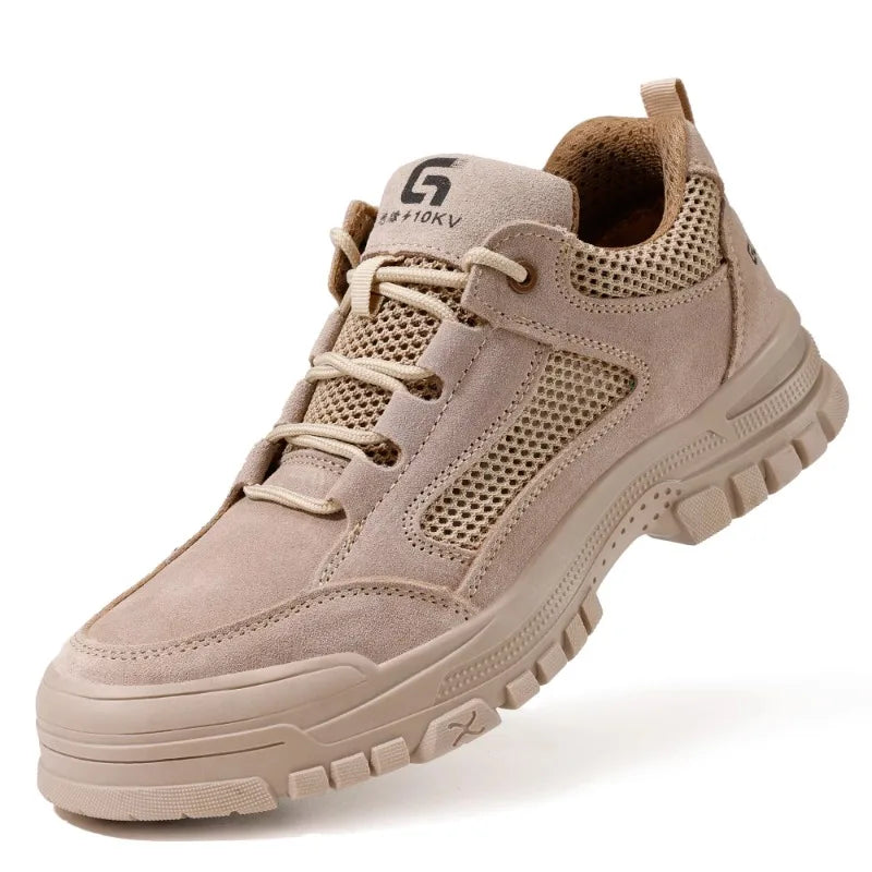 Latest 2024 Fashion Insulation 10KV Men Safety Work Shoes Sneakers Steel Toe Anti Smashing Indestructible Male Footwear