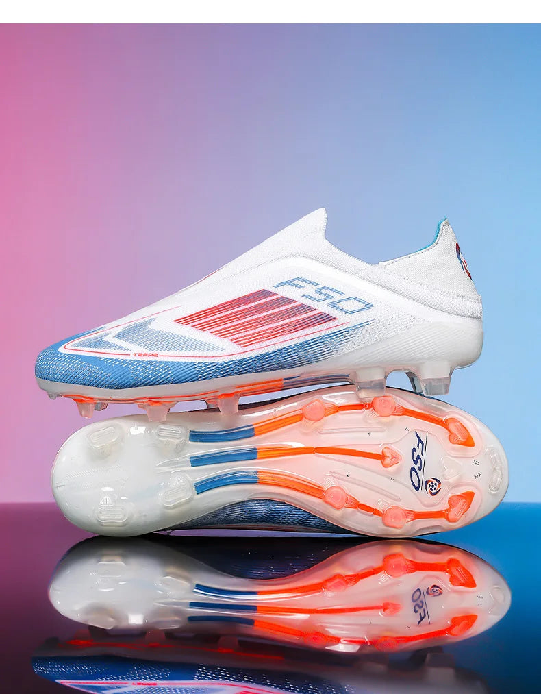 Men Soccer Shoes Training TF Match Futsal Ultralight Breathable Long Spikes Football Boots Indoor Sneakers Cleats Drop Shipping