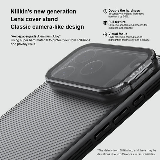 iPhone 17 Pro Max / 17 Pro Case CamShield Prop Camera Cover Transparent Stand Protection Back Cover Phone Case