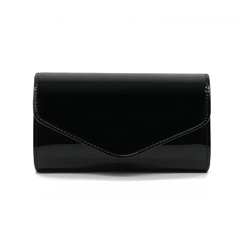Patent Leather Envelope Clutch Purse Shiny Candy Color Cover Day Clutches Evening Bag for Women Shoulder Handbags Bolso Mujer