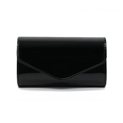 Patent Leather Envelope Clutch Purse Shiny Candy Color Cover Day Clutches Evening Bag for Women Shoulder Handbags Bolso Mujer