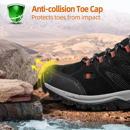 Men's Hiking Shoes Lightweight Trekking Shoes Non-Slip Breathable Outdoor Sneakers for Trail Running Walking