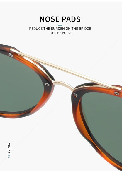 Fashion Polarized Sunglasses Men Women Metal Frame Pilot Sun Glasses UV400 Protection Shade