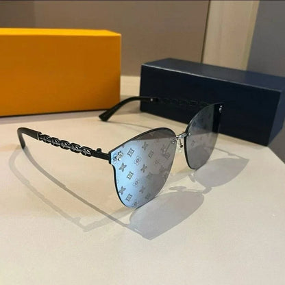 2025 Cat Eye Rimless Sunglasses Women New Fashion Luxury Brand Design Travel Sun Glasses Ladies Eyewear Shade UV400 Gafas De Sol
