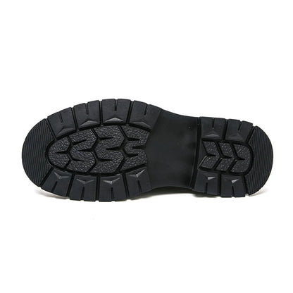 2025 New British-style black casual leather shoes for men's business formal wear large-sized work shoes trendy size 48