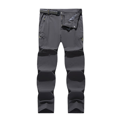 Four Sided Elastic Quick Drying Pants for Men's Mountaineering Outdoor Pants, Light and Thin for Women's Summer Elastic Breathab