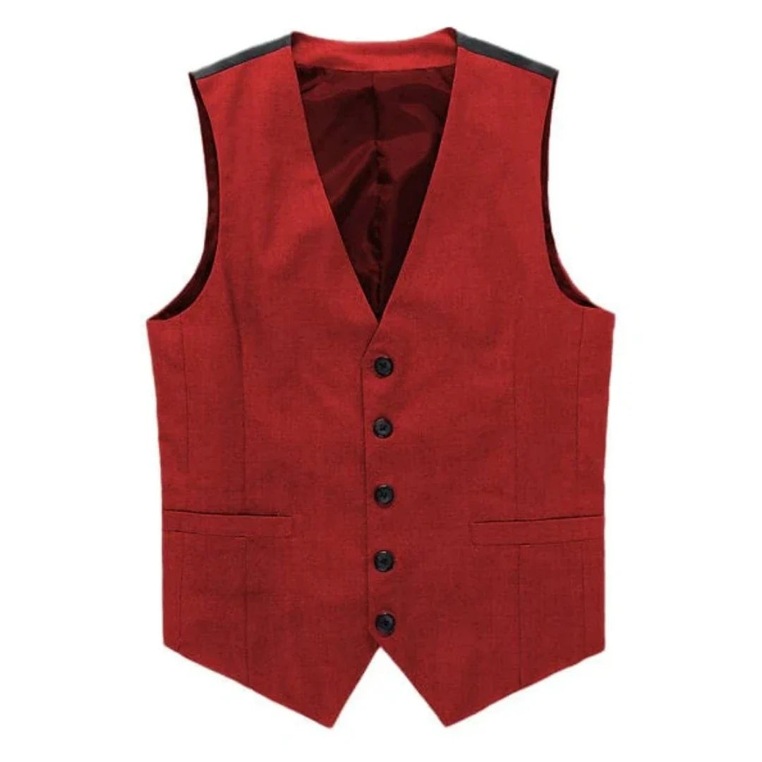 Men Vest Gray V Neck Single Button Solid Waistcoat For Wedding Birthday Banquet Party Business Work Daily Men Suit Vest ﻿