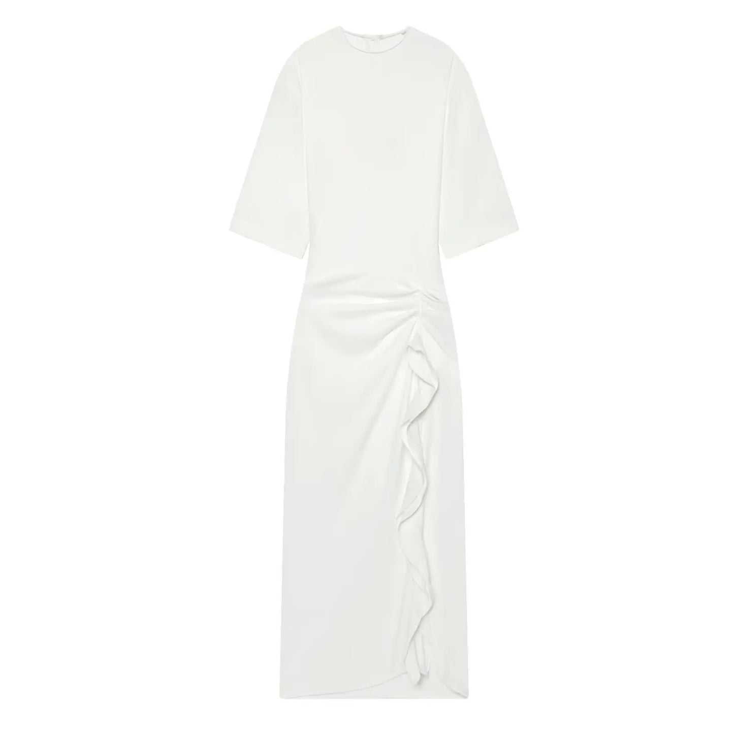 Women's Dress New Pleated Slit Midi Dress Spring Sexy Elegant Women's Long Dress