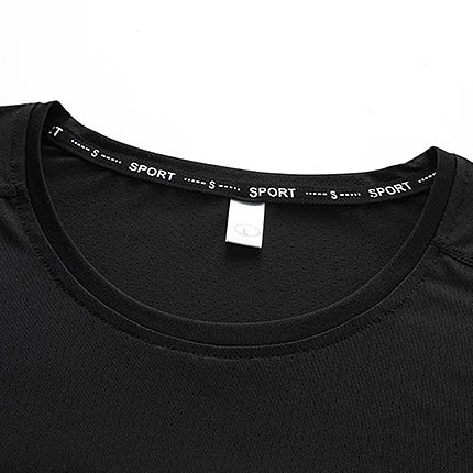3pcs Summer Sport T-shirt for Men Plus Size 6XL/7XL Quick Dry Tees Oversized Round Neck Short Sleeve Fitness Running T-shirt