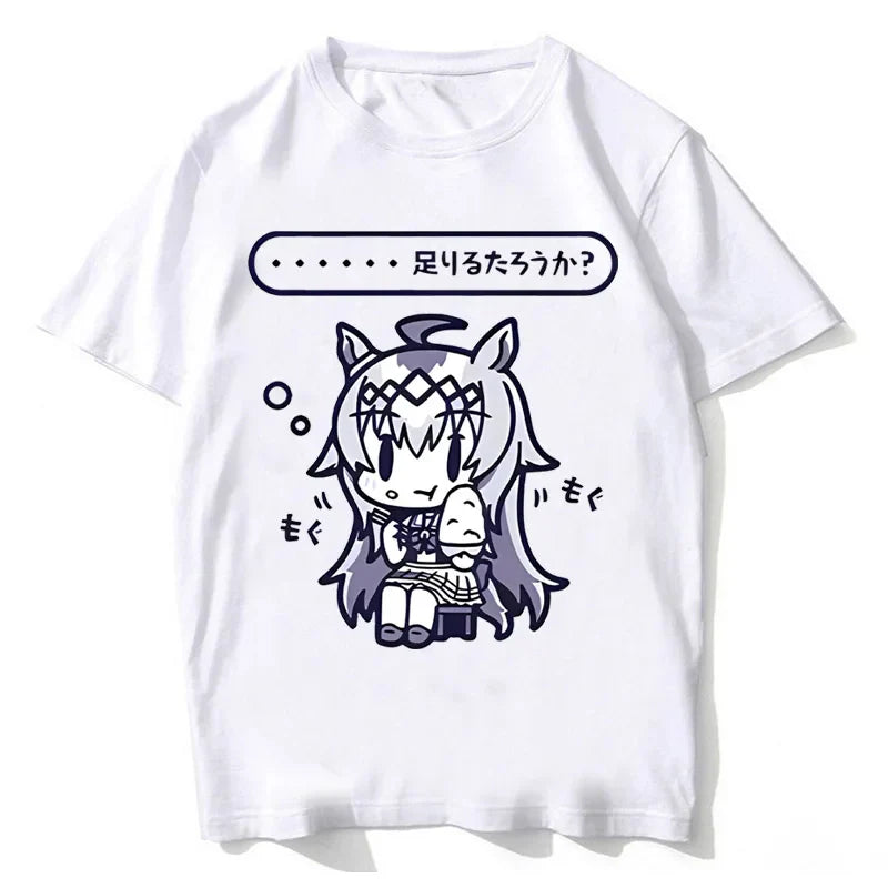 Japanese Game Umamusume T-Shirts Anime Men Women High Quality Cotton Tee Shirt Short SleeveT Shirt Tops