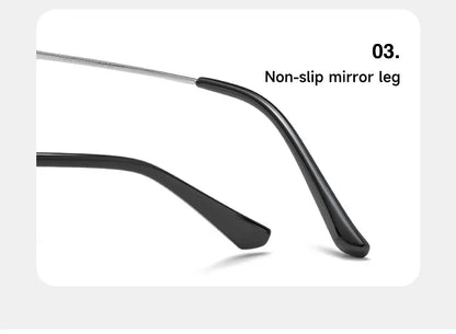 Fashion Square Pure Titanium Frame Simple Design Men's Anti-blue Light Glasses Can Be Customized Prescription 8007TS