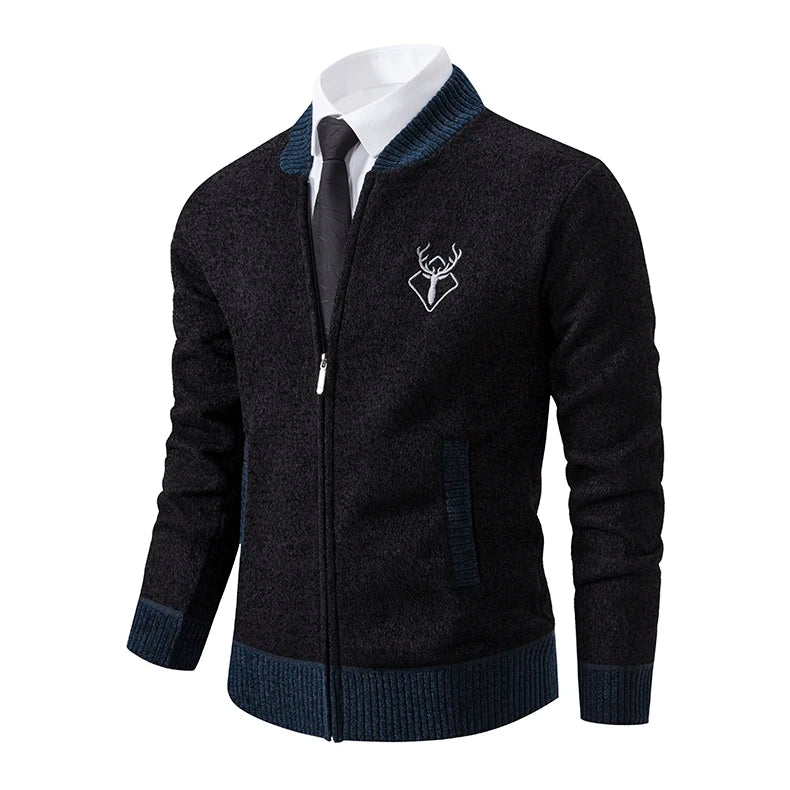 Vintage Men Knitted Sweaters Cadigan Men's Casual Fashion Button Up Cardigans Jackets Autumn Winter Jumper Coat