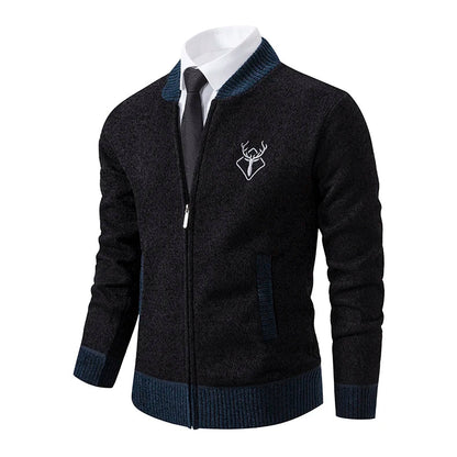 Vintage Men Knitted Sweaters Cadigan Men's Casual Fashion Button Up Cardigans Jackets Autumn Winter Jumper Coat