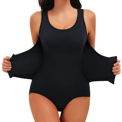 Women Bodysuit Shapewear with Hooks Belts Tummy Control Fajas Body Shaper Waist Trainer Belly Slimming Cincher Corset Tops
