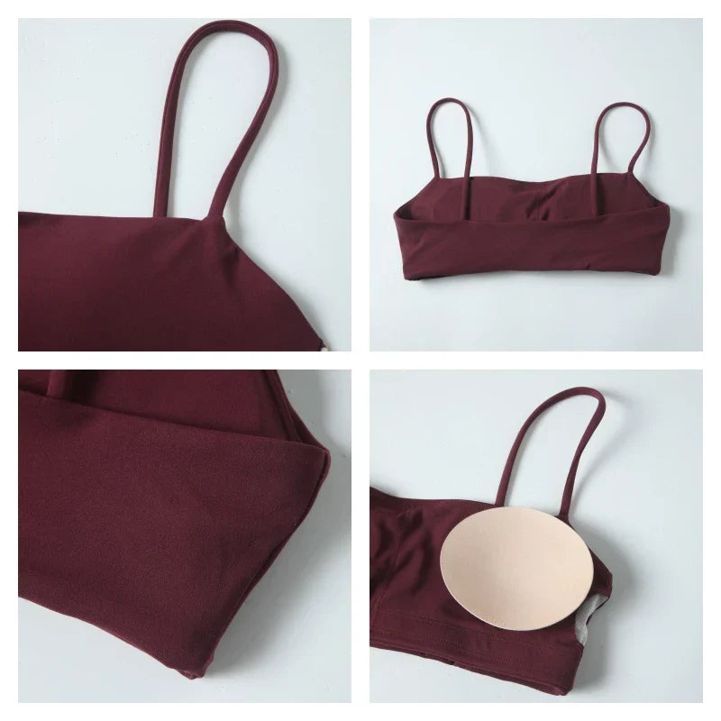 Summer Women Two Piece Gym Workout Set Female Bra Yoga Sets 2ps Shorts Fitness Wear Women Quick-Dry Camisole Sports Bra Suits