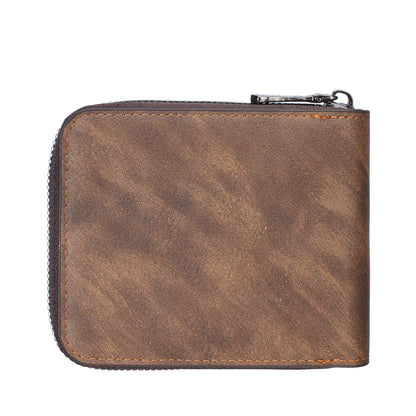 Men's Wallet Made pu Skin Purse for Men Coin Purse Short Male Card Holder Wallets Zipper Around Money Coin Purse