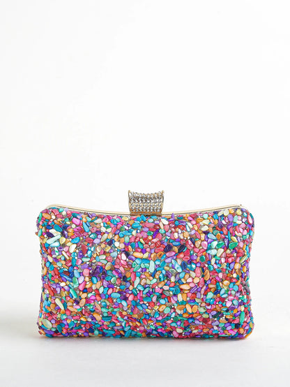 Mini Irregular Jewel Handheld Dinner Bag
