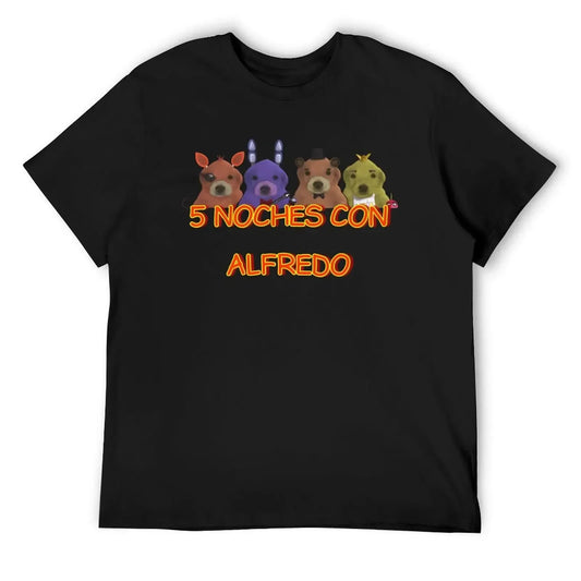 5 Noche Con Alfredo T-Shirt graphic tee shirt oversized t shirt Men's t shirts
