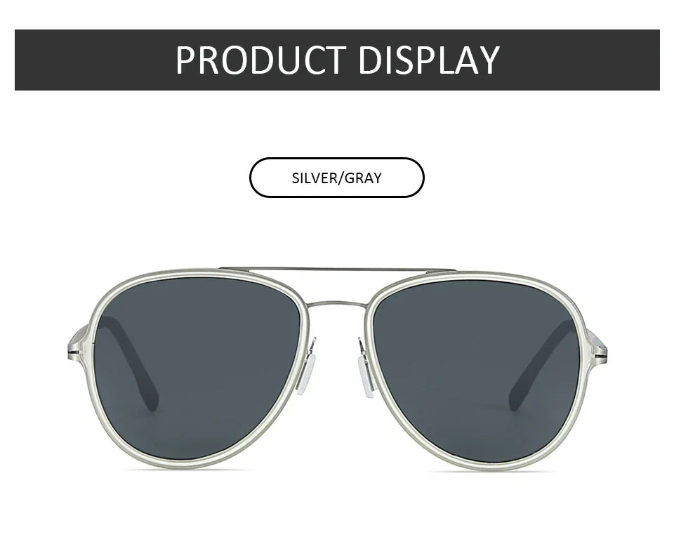 UV400 Protection Urltra-Light Sunglasses for Women Male Classic Sports Driving Polarized Pilot Sun Glasses