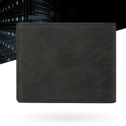 Portefeuille homme en cuir PU, fentes multiples pour cartes, porte-monnaie pliant, sac à main grande capacité