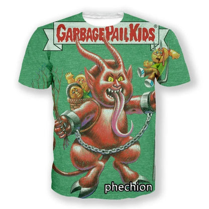 Cartoon Garbage Pail Kids Graphic T-shirts 3D Print Kid Anime Tees Fashion Men Women Short Sleeve O-Neck Tshirt Harajuku Y2k Top