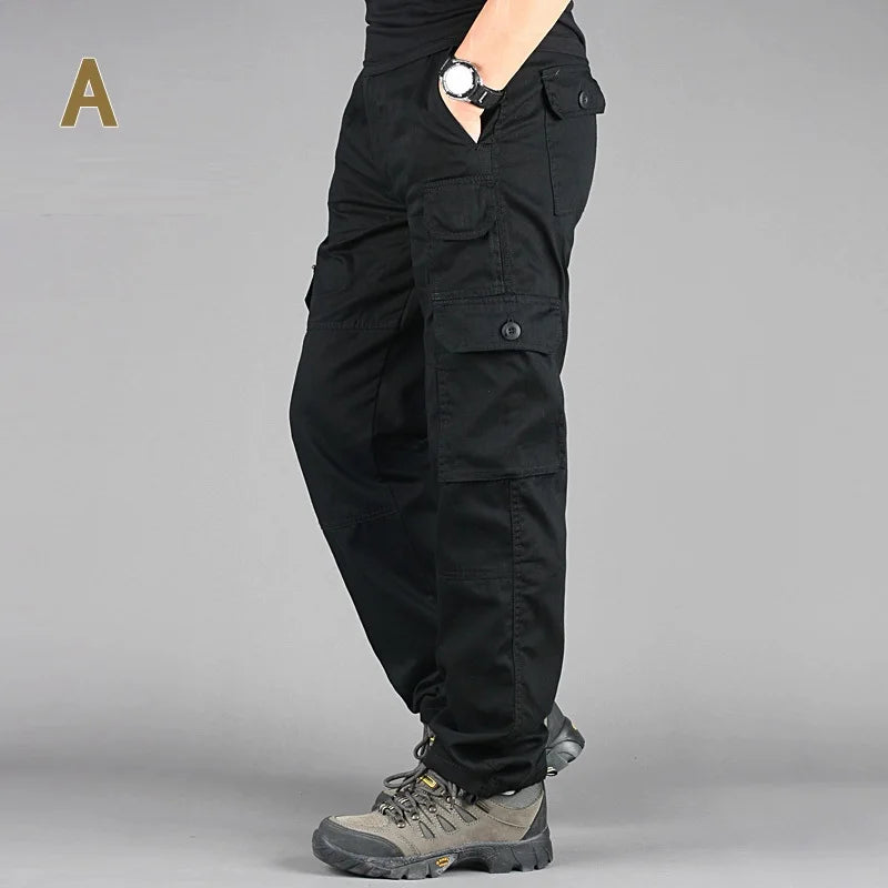 Tactical Pants Men Military Army Black Cotton ix9 Zipper Streetwear Autumn Winter Cargo Pants Men military style Trousers