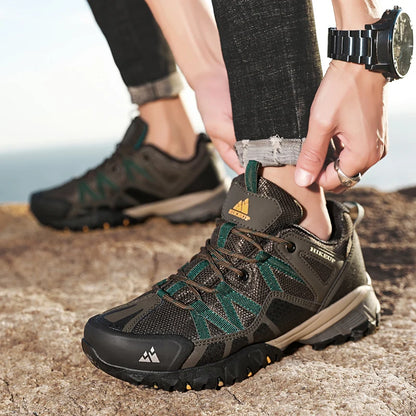 Breathable Cushioning Nonslip Sneakers Men's Hiking Shoes Running Trekking Sneakers Outdoor Mountain Sports Shoes for Men