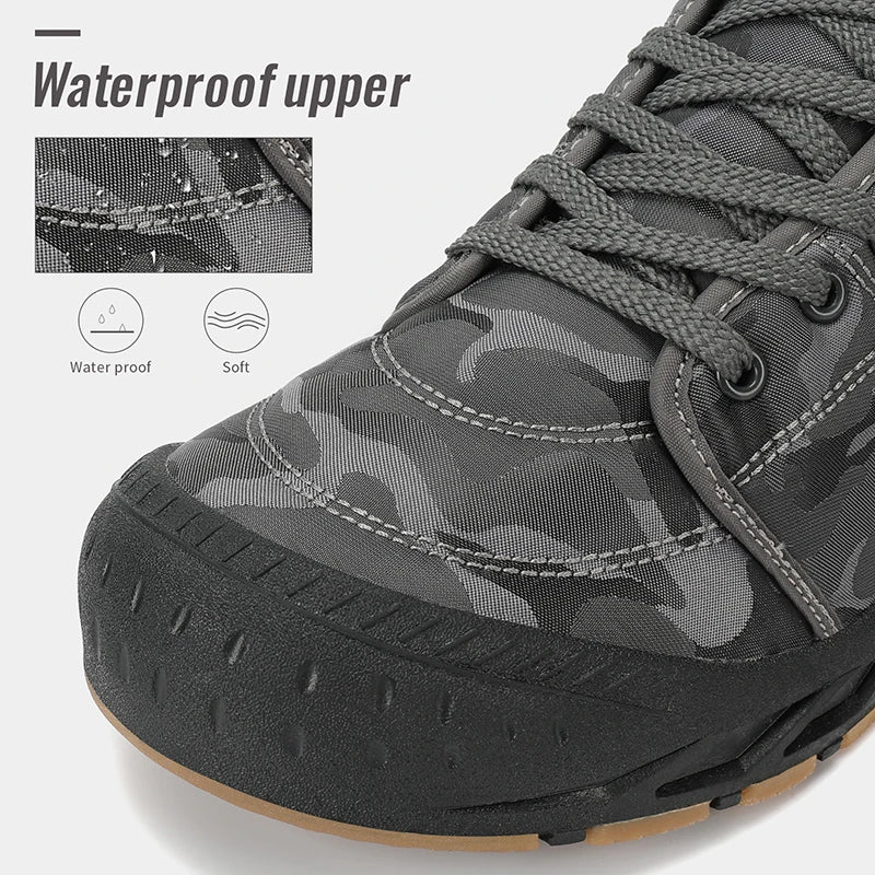 Men Winter Snow Boots Super Warm Men Hiking Boots Waterproof Men's Boots Outdoor Sneakers Non-slip Rubber Men's Work Ankle Boots