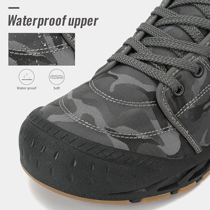 Men Winter Snow Boots Super Warm Men Hiking Boots Waterproof Men's Boots Outdoor Sneakers Non-slip Rubber Men's Work Ankle Boots