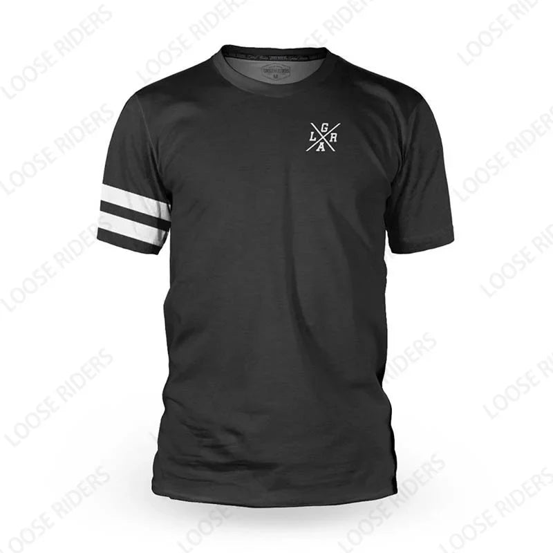 2022 Men's Motorcycle Loose Rider Jersey DH Cross Country Endurance Race BMX MTB Mountain Bike Shirt Can Be Customized