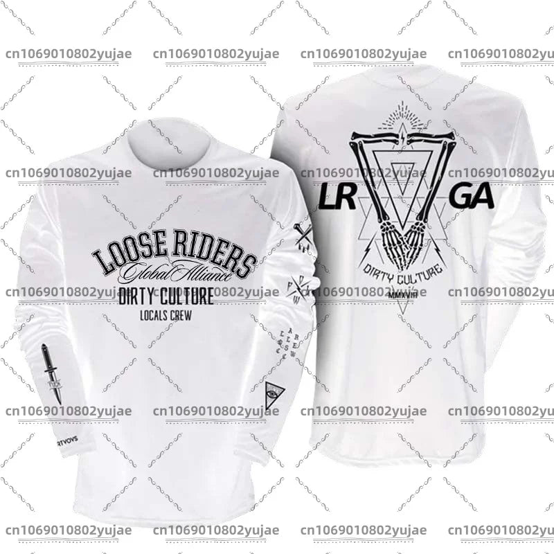 2025 newcomer motorcycle riding jerseys Loose rider shirt DH off-road motorcycle breathable sports T-shirt