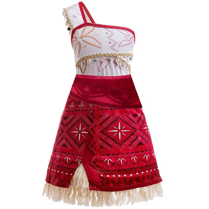 New Movie Moana 2 Girl Dress 2026 Halloween Party Ocean Adventure Costume Princess Clothes Children Vaiana Outfit Dress