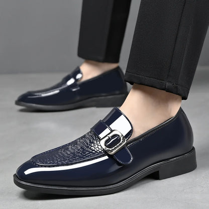 Party Wedding Oxford Footwear New Arrival Leather Men Casual Shoes Office Work Business Shoes Pointed Toe Loafers Brogue Shoes