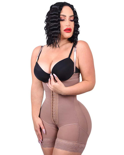 Strap shapewear Women's Adjustable Straple Open Bust Shapewear Colombian Girdle Female Underwear High Waist Push Up Shorts
