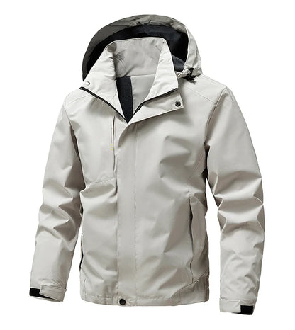 Waterproof Windbreaker Men Jacket Autumn Spring Outdoor Softshell Hooded Coat Sports Hiking Camping Coats Lightweight Jackets